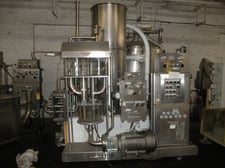 Mojonnier #14-44, Carbo Cooler, 460 gallon tank, 49" diameter x 48" straight side tank, 100 psi @ 100 F