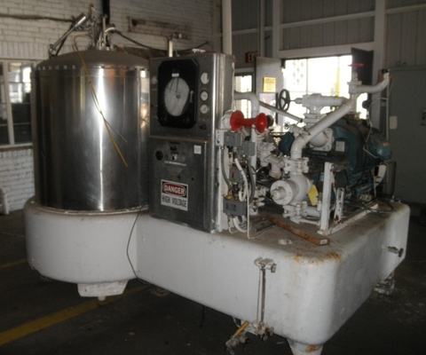 Mojonnier #36-20, Carbo Cooler, Stainless Steel, 330 gallon, 48" diameter x 42" straight side tank, 100 psi @