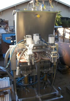 Automatic In-line Depositor, (2) rows of 10-head piston filling nozzles w/ 5/16" openings