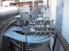 In-line Depositor, (2) rows of 10-head piston filling nozzles w/ 5/16" openings