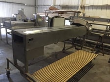 Urschel #OC, Bias Cut Slicer, 5000 lbs/hr., 3-1/2" width belt conveyor, slices from 1/16"-1.75" both bias