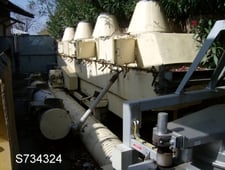 Jeffrey #Size 24X20-0, Fluid Bed Dryer, 24" width x 20' L vibrating bed, removable hood, 1.5 HP