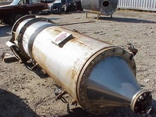 30 sq.ft. Rodney Hunt, Turba Film Evaporator, 35 psi @ 300 F, 60" L jacketed section