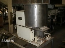 Vibra Screw, Sanitary Auger Ingridient Feeder, 1.5" diameter Discharge screw, 20" diameter X 18" tall