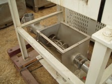 6" diameter x 3' long, Control & Meter, Inc. #6, Screw Feeder, Stainless Steel, 6" diameter x 36" L screw