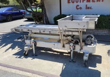 Vibratory Screen/Feeder, 17" width x 98" L conveying section, 2.5" oversize & 16" undersize discharge chutes