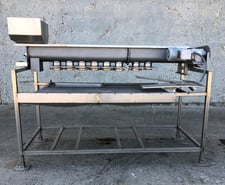 Auger Filler, 8-Head, 6" diameter x 78" L screw, 3.75" diameter Discharge, 2.5" diameter Ring clamp, 14" x