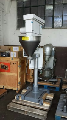 Mateer Burt #909, Single-Head Auger Filler, Stainless Steel, 21" diameter x 20" deep hopper w/1.5" discharge