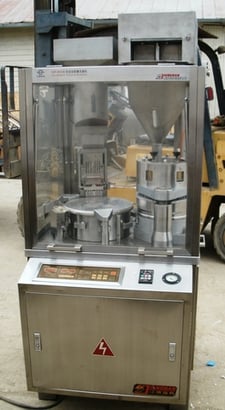 Jiangnan Jiangnan #NJP-800A, fully automatic capsule fi, for 0/1/2/3/4 capsule sizes, 48000 capsules/hr., 6