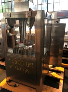 NJP #12000, Automatic Capsule Filler, Stainless Steel, set for 00 capsules, 2 kW/2.68 HP