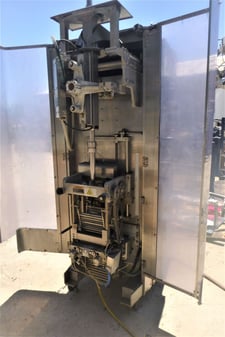 Cryovac/Orihiro #2050B, liquid bag filling packag, 4"-7.5" width x 6"-16" L pouch sizes, 6-80 oz pouches, 48