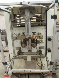 Elpack #EL-200, vertical form fill seal m, single forming tube, 3.5" diameter tube w/10" width sealing jaw
