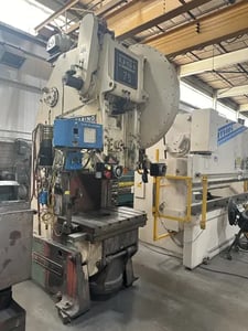 75 Ton, Clearing #75, OBI punch press, 6" stroke, 17.75" Shut Height, air clutch & brake, 50 SPM, #29252