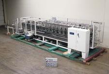 Clybourn #Spectrum, vertical cartoner rated from 10-120 cpm, with 6magazine, dual head rotary carton feed