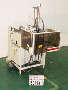 Bemis #1575D, case erector, Automatic bag inserter rated from 5-12 cases per minute