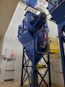 4560 sq.ft. Torit #DFO3-24, oval dust collector, 24 cartridge, downflow, automatic pulse clean system