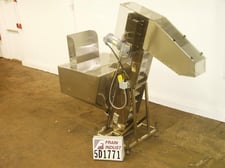 New England #HE10, 10 cu.ft. Stainless Steel, incline cleated belt feeder with 36" x 42" x 30" Stainless