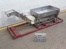 Stainless Steel, inline cleated feeder with 20 cu.ft. hopper