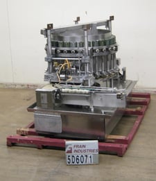 Hema #MR30, automatic, continuous motion, Stainless Steel, 30 head rotary filler, rated from 50-500 container