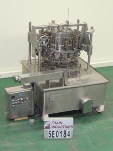 MRM Elgin #RPF-16, automatic, 16-head rotary, piston filler capable of up to 240 fills per minute