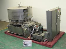 U S Bottlers #GE48LS, 48 valve rotary, 316 Stainless Steel, gravity pressure filler rated 80-420 cpm