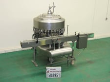 Fogg #S320, automatic, Stainless Steel, 32-head, rotary, gravity / pressure filler rated 80-320 bottles per