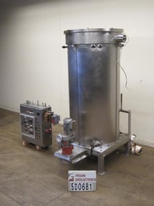 150 sq.ft., 120 psi, Groen #DR4284, atmospheric continuous scrape Groen heat exchanger is constructed of