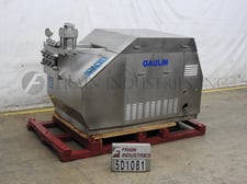 Gaulin #4420-804-15TPN, single stage Stainless Steel homogenizer, equipped with ball valve cylinders &