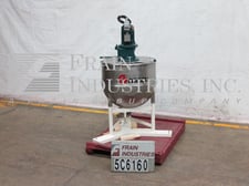 60 gallon Groen #60-NSP, Stainless Steel jacketed kettle, 31" dia x 24" deep bowl, 40 psi