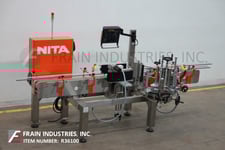 Nita Smart Labeling Systems #XP100, Stainless Steel, wrap around pressure sensitive labeler rated from 100"