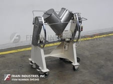 1 cu.ft. Patterson, 304 Stainless Steel twin shell mixer, bolt down covers, 1/8 HP drive