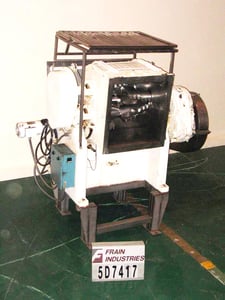 Bramley Mixers USA, 10 cu.ft. Stainless Steel double arm mixer, full jacket, 60 psi, mounted on base frame