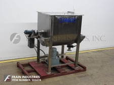 Pasco, horizontal paste mixer, 45 cu.ft. 316 Stainless Steel double ribbon mixer, 48" L x 39-1/2" W x 47" D