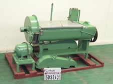 Hottman #MJ4, 25 cu.ft. 185 gallon Carbon Steel dual shaft single ribbon horizontal paste mixer, hand crank