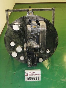 J H Day #Nauta-MBX-525, 52.5 cu.ft. 392 gallon 304 Stainless Steel single wall vertical paste mixer, 10 HP