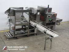 Poly Pack #PH24, automatic, Sstainless Steel shrink bundler, mounted casters & leveling legs