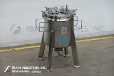 30 gallon Pfaudler Robbins Meyers Robbins Meyers, 316 Stainless Steel, glass lined tank, 25 psi, 4 top inlets