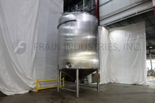 7500 gallon Feldmeier, Stainless Steel jacketed & insulated process tank, 120" dia. x 144" straight wall
