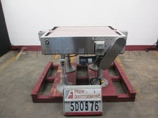 Garvey, 3' l x 28" w accumulator wit, adjustable height legs