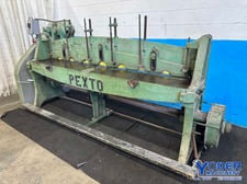 14 gauge x 10' Roto-Die #15, hydraulic, 3" stroke, 7/8" die opening, rear operated manual back gauge, sheet