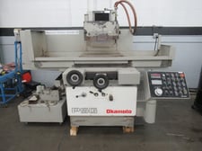 12" x 24" Okamoto #ACC-124DX, 3-Axis automatic horizontal surface grinder, electromagnetic chuck, downfeed