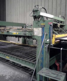 .105" x 6' Redbud #SH-18-140-72, shear & stacker, hydraulic cylinder, straight rake blade, 10000 lb. scissor