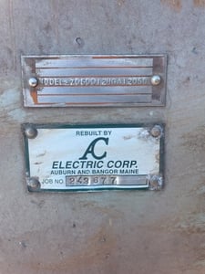 500 HP 1200 RPM Weg, Frame 5810/11/12, TEFC BB, 460 Volts