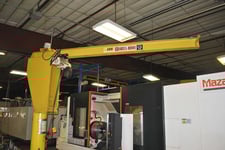 .5 Ton, Abell-Howe #MS1, Jib Crane, 12' Boom, With 1/2 Ton Coffing Hoist