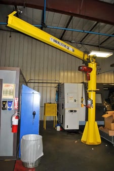 .5 Ton, Handling Systems, Jib Crane, 12' Boom, With 1/2 Ton Dayton Hoist