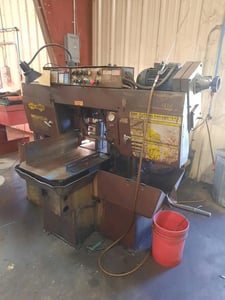 12" x 12" Hyd-Mech #H12A, horizontal bandsaw, 13' 6" blade length, 75-400 FPM, 16" wheel diameter, S/N