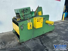 15000 lb. Egan #X30-624-1500, coil cradle & straigthener, 24" width, 62" outside dimension,.250" thickness
