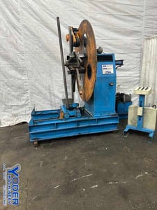 8000 lb. FMC #UCS-4HC-250, coil reel & coil car, 12" width, hydraulic expansion, 3 keepers