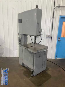 24" x 12" Grob #NS24, vertical band saw, 28" x24" tilt table, 1 HP, blade welder