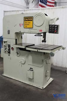 36" x 12" DoAll #36-3, vertical band saw, 24" x30-1/2" table, hydraulic table, 3 HP, blade welder